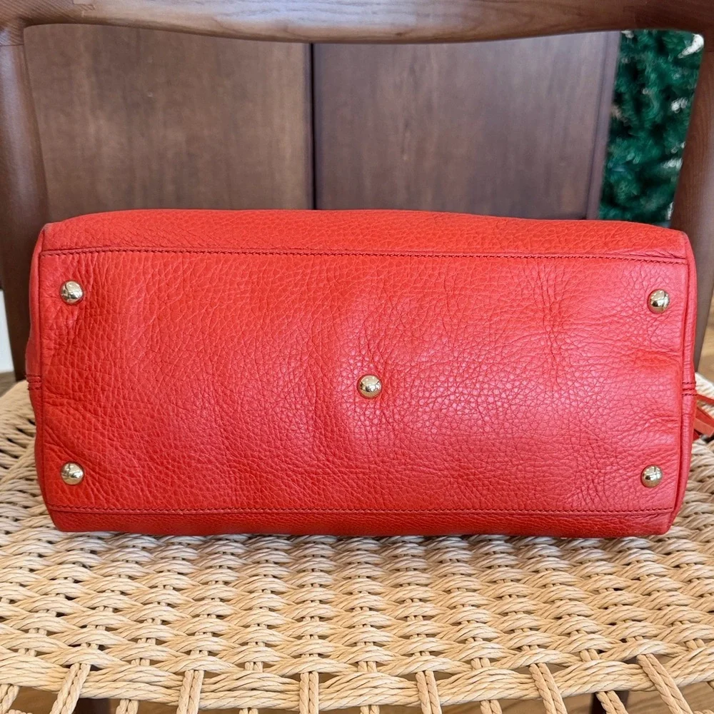 GUCCI Interlocking G Soho Pebbled Leather with strap ✨ Gorgeous burnt orange - Picture 7 of 15